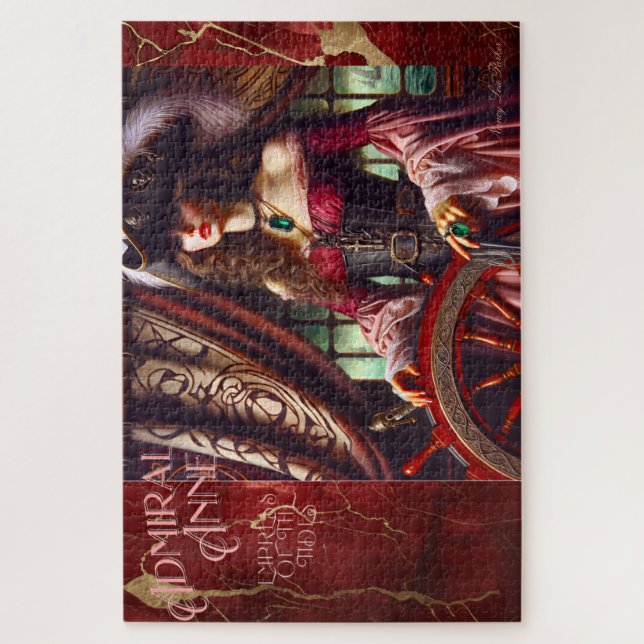 Lady Pirate Empress of the Tides Admiral Anne Jigsaw Puzzle (Vertical)