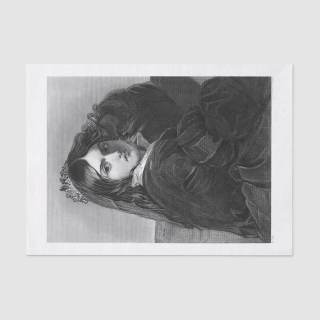 Lady Queen art for decoupage Tissue Paper (Front)