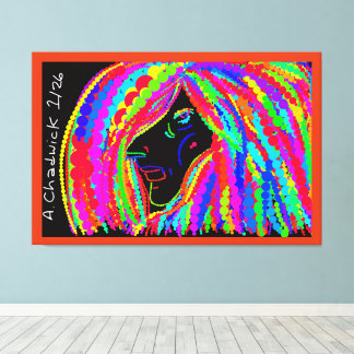 Lady Rainbow Canvas Print