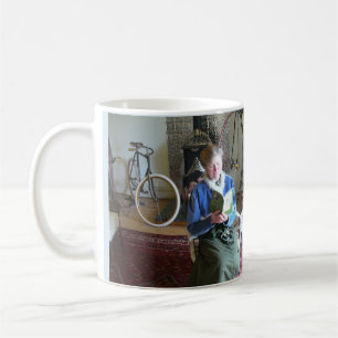 Lady reading, Victorian quote Coffee Mug
