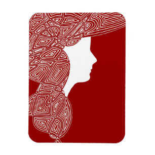Lady Red Magnet