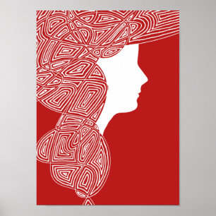 Lady Red Poster