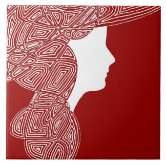 Lady Red Tile