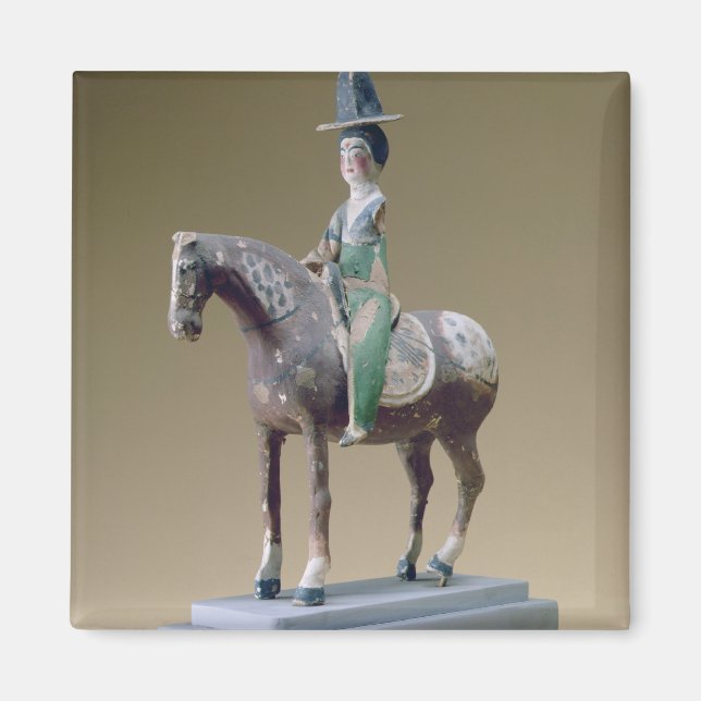 Lady rider, Astana, 7th century (stucco) Magnet (Front)