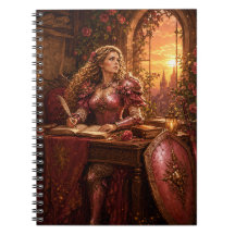 Lady Rosaline Brightshield Fantasy Quest Notebook