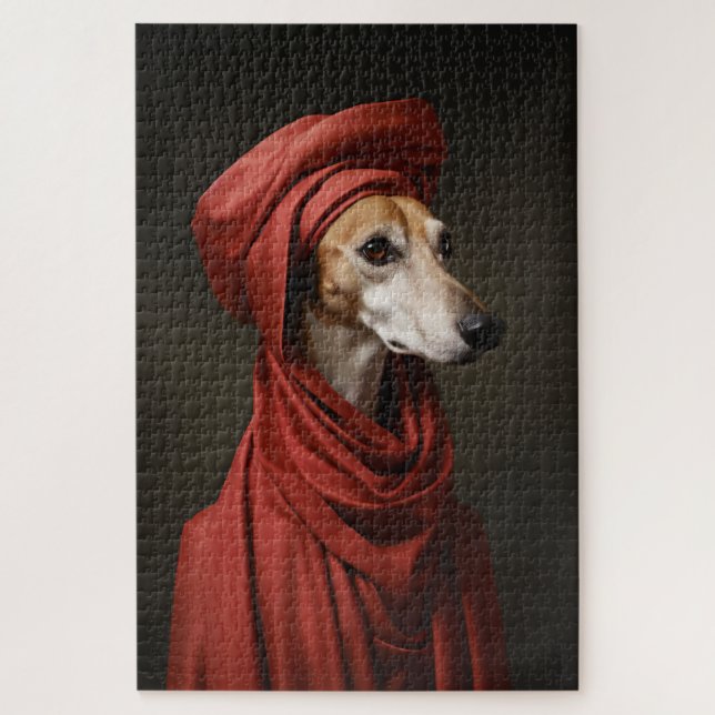 Lady Saluki Dog Jigsaw Puzzle (Vertical)