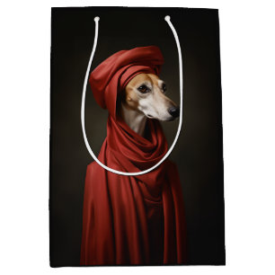 Lady Saluki Dog Medium Gift Bag