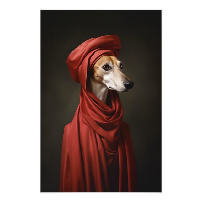 Lady Saluki Dog Photo Print (Front)