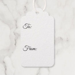 Lady Santa Foil Gift Tag