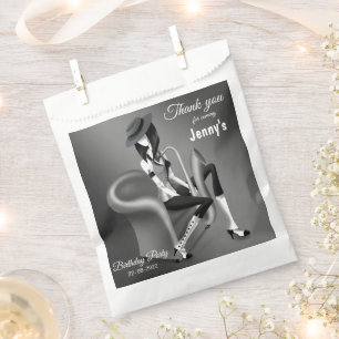 Lady Saxophonist - Jazz-Inspired Sweets Favor Bag