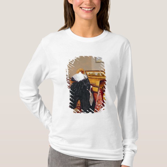 Lady seated by a Virginal T-Shirt (Front)