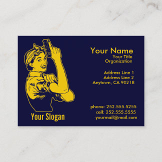 Lady Shooter Business Cards