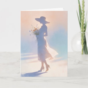 "Lady Silhouette" Card