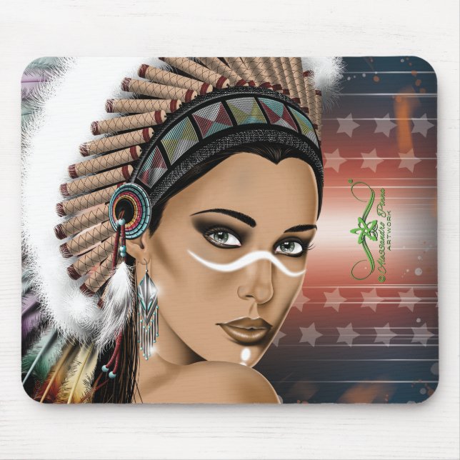 Lady Sioux Mouse Mat (Front)
