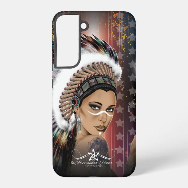 Lady Sioux Samsung Galaxy S22+ Case (Back)
