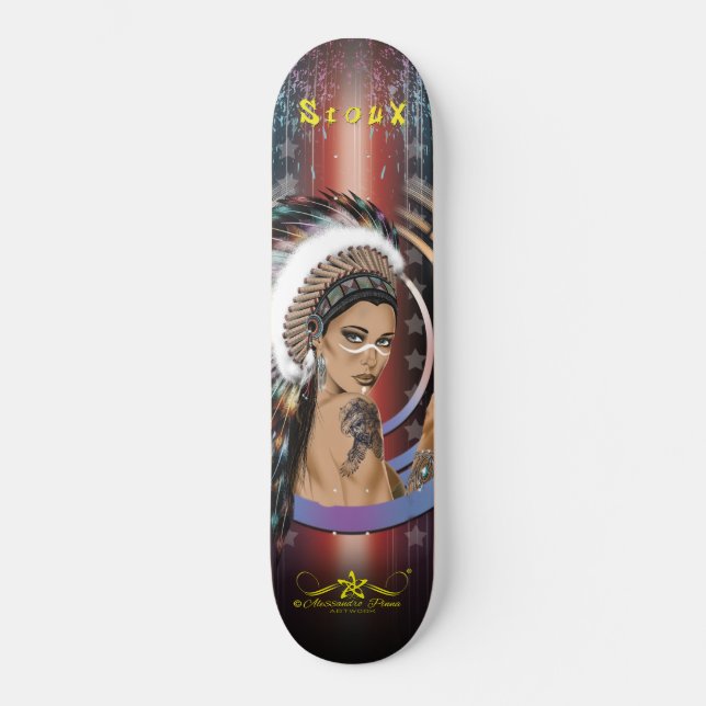 Lady Sioux Skateboard (Front)
