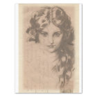 Lady Sketch Decouapge Paper