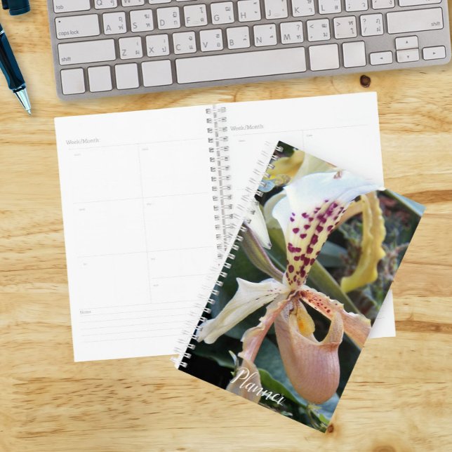 Lady Slipper Orchid Floral Planner (In Situ)