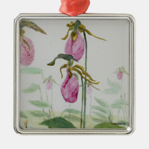 Lady Slippers Metal Tree Decoration