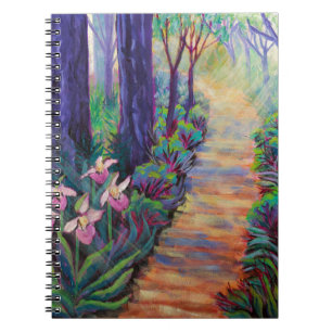 Lady Slippers on the Path Notebook