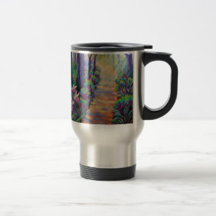 Lady Slippers on the Path Travel Mug