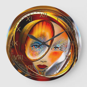 Lady Solar Large Clock