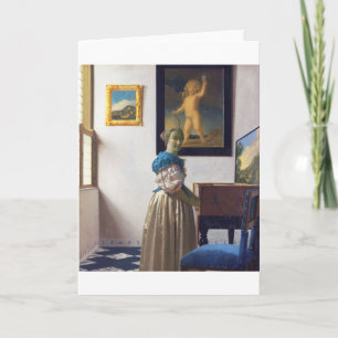 Lady Standing at a Virginal, Johannes Vermeer Card