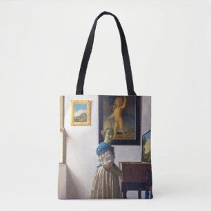 Lady Standing at a Virginal, Johannes Vermeer Tote Bag