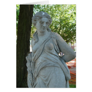Lady Statue in the Park in Washington, Iowa
