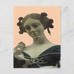 Lady Statue Postcard