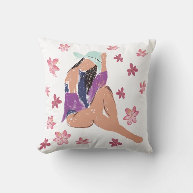 Lady Summer Mood Cushion (Front)