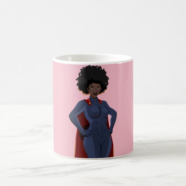 Lady Super Hero Coffee Mug (Center)