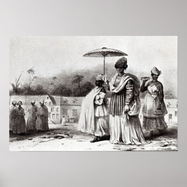 Lady taking child to Baptism Poster (Front)