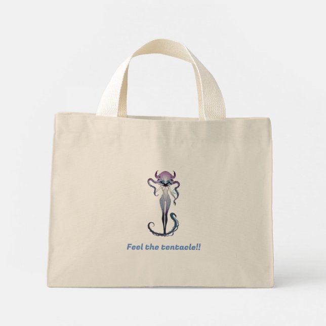 Lady tentacle tote bag (Back)