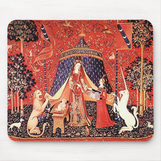 "Lady & the Unicorn" Mouse Mat (Front)