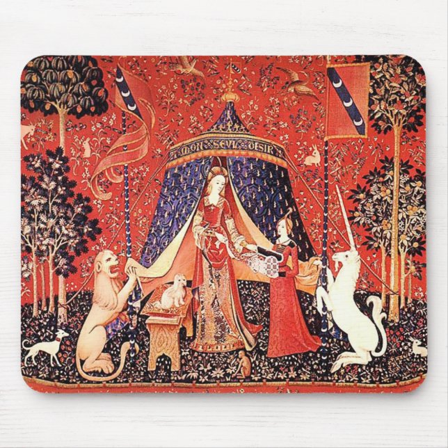 "Lady & the Unicorn" Mouse Mat (Front)