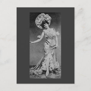 Lady Time Postcard