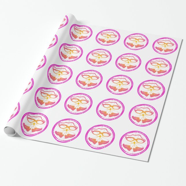 Lady Triathlon, woman triathlon Wrapping Paper (Unrolled)