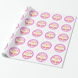 Lady Triathlon Wrapping Paper