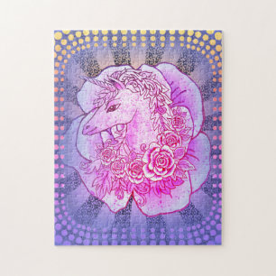 Lady Unicorn Jigsaw Puzzle