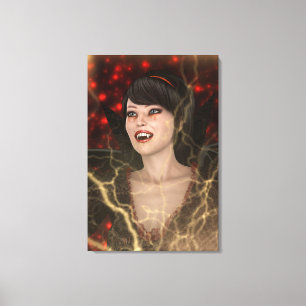 Lady Vamp Canvas Print