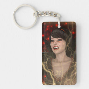 Lady Vamp Key Ring
