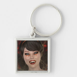 Lady Vamp Key Ring
