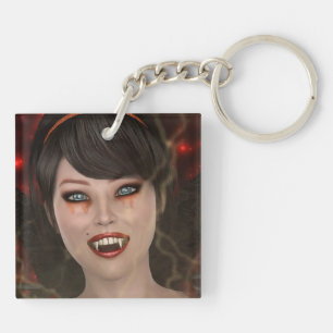 Lady Vamp Key Ring