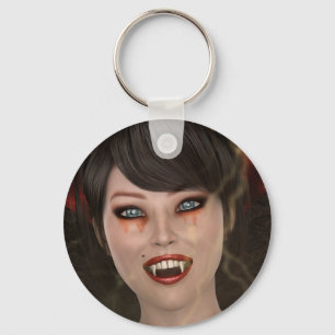 Lady Vamp Key Ring