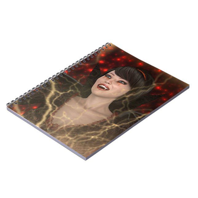 Lady Vamp Notebook (Left Side)