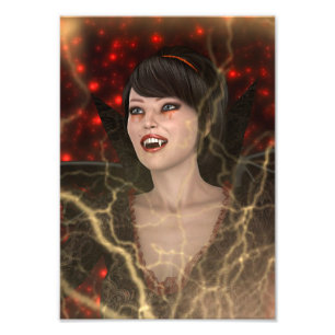 Lady Vamp Photo Print