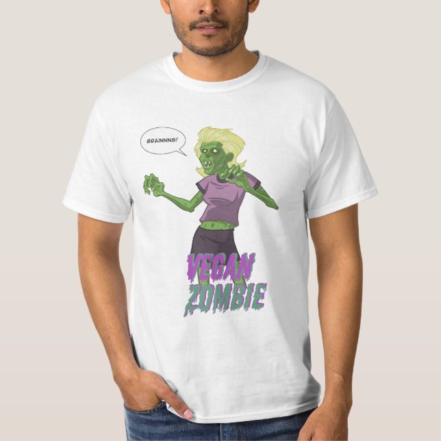 Lady Vegan Zombie T-Shirt (Front)