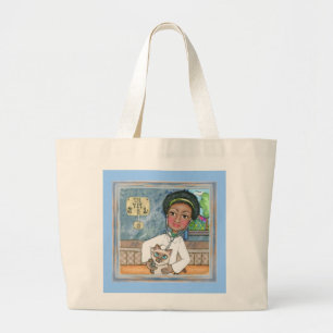 Lady Veterinarian with Cat Tote Bag