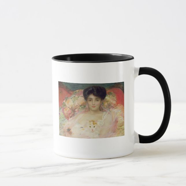 Lady with a Cat, 1904 Mug (Right)